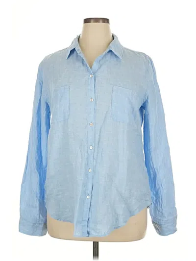 Pre-owned Lilly Pulitzer Long Sleeve Button Down Shirt In Blue