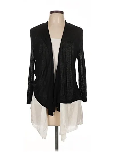 Pre-owned Chico's Cardigan Sweater In Black