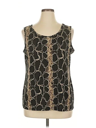 Pre-owned Attitudes By Renee Sleeveless Blouse In Black