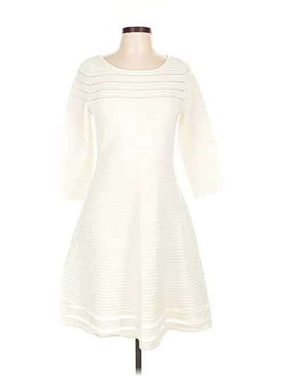Pre-owned Eliza J Casual Dress In White