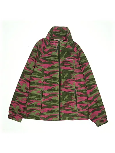 Pre-owned Columbia Kids' Fleece Jacket In Green