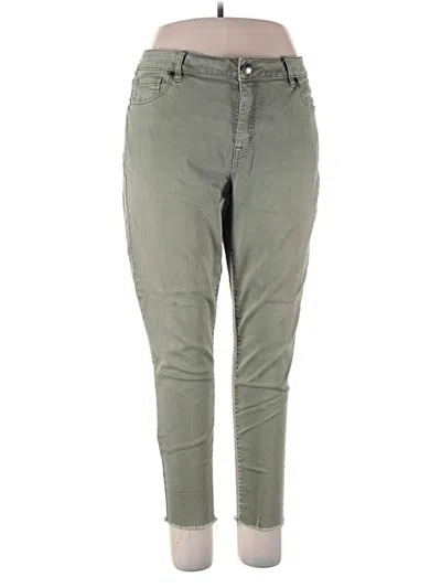 Pre-owned Lane Bryant Jeggings In Green