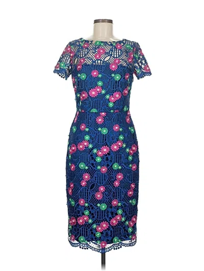 Pre-owned David Meister Cocktail Dress In Blue