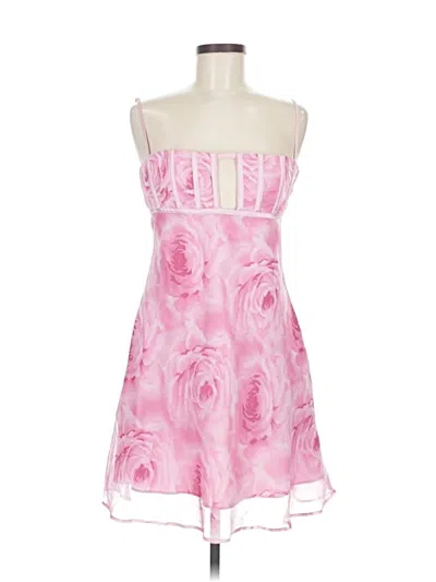 Pre-owned Asos Design Cocktail Dress In Pink