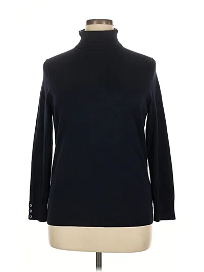 Pre-owned Talbots Turtleneck Sweater In Black
