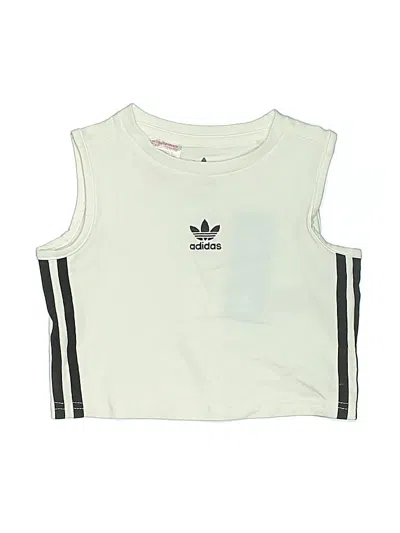 Pre-owned Adidas Originals Kids' Sleeveless T-shirt In White