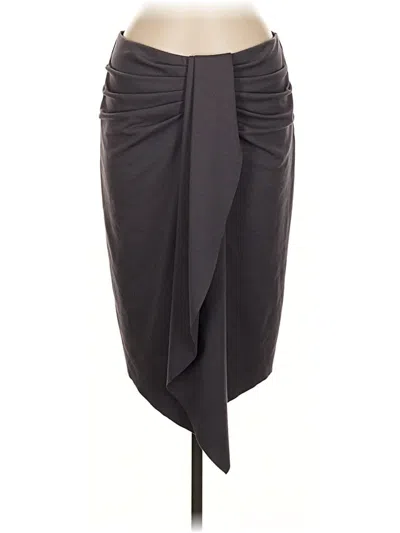 Pre-owned New York And Company Formal Skirt In Gray