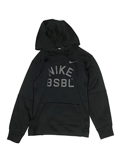 Pre-owned Nike Kids' Pullover Hoodie In Black