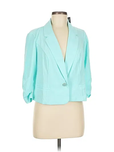 Nina Leonard Blazer Jacket In Green