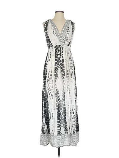 Pre-owned Elan Cocktail Dress In White