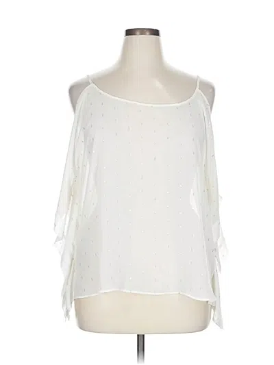 Pre-owned Jennifer Lopez Sleeveless Blouse In White