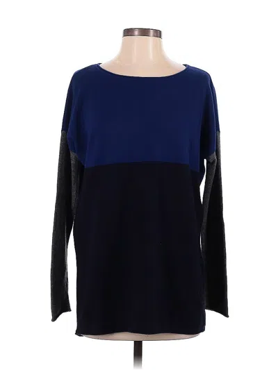 Pre-owned Vince Wool Pullover Sweater In Blue