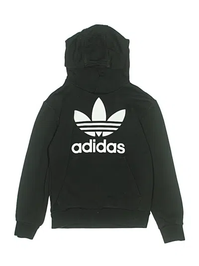 Pre-owned Adidas Originals Kids' Pullover Hoodie In Black