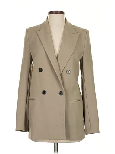 Pre-owned Zara Blazer Jacket In Brown