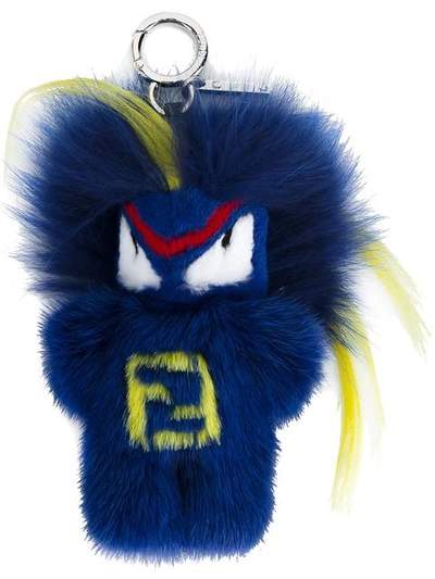 Fendi Rumi Bug-kun Bag Charm In Blue