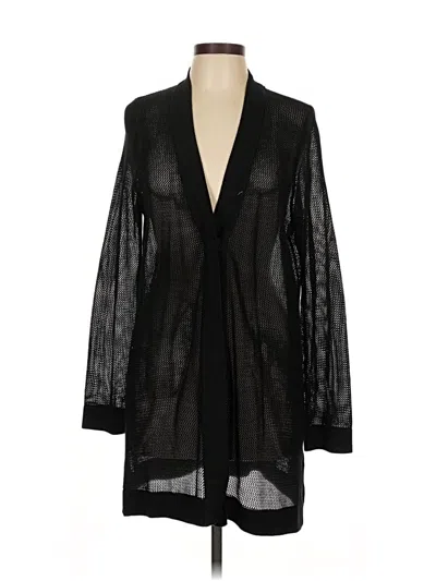 Pre-owned Chico's Cardigan Sweater In Black