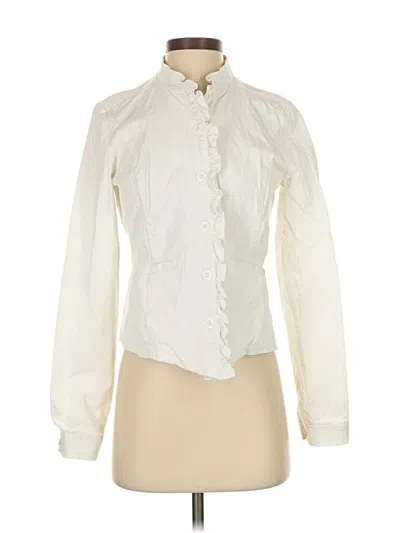 Pre-owned New York And Company Jacket In White