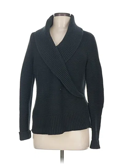 Pre-owned Talbots Cardigan Sweater In Black