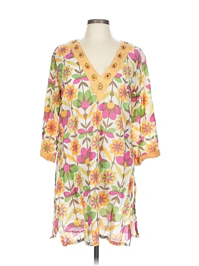 Pre-owned Assorted Brands Casual Dress In Yellow