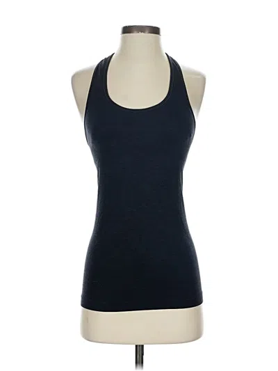 Pre-owned Lululemon Athletica Tank Top Black Halter Neckline Tops