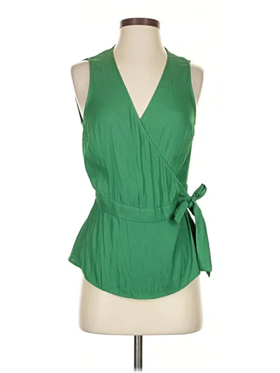 Pre-owned Banana Republic Sleeveless Blouse In Green