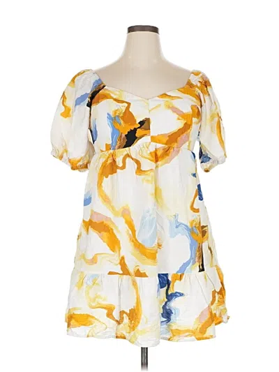Pre-owned Nine West Casual Dress In Yellow