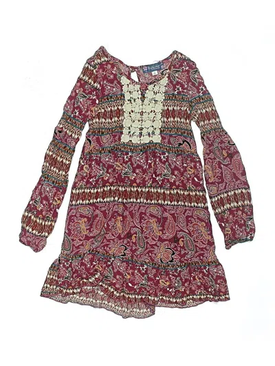 Pre-owned Truly Me Kids' Dress In Burgundy