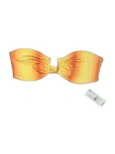Pre-owned Pacsun Swimsuit Top Orange Swimwear