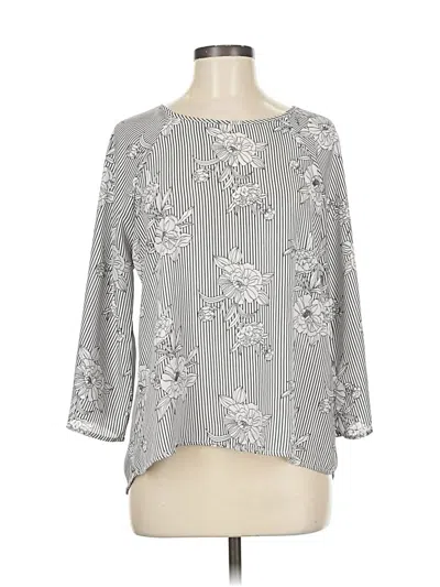 Pre-owned Papermoon 3/4 Sleeve Blouse In Gray