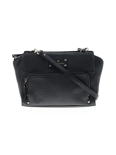 Pre-owned Kate Spade New York Leather Crossbody Bag In Gray