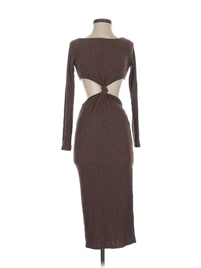 Pre-owned Papermoon Cocktail Dress In Brown