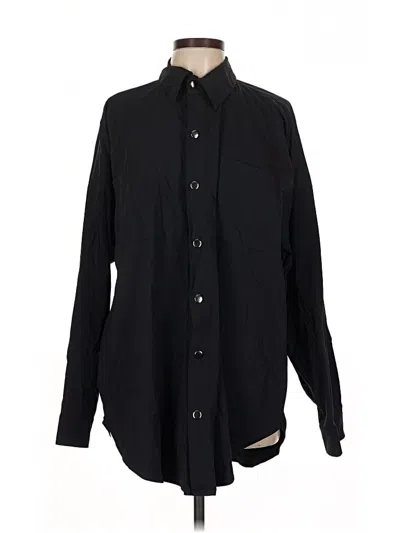 Pre-owned Electric & Rose Long Sleeve Button Down Shirt In Black