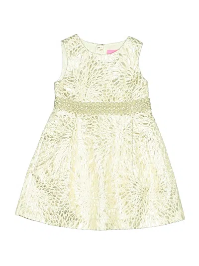 Pre-owned Lilly Pulitzer Kids' Dress In White