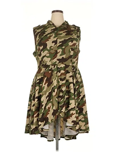 Pre-owned Assorted Brands Casual Dress In Green