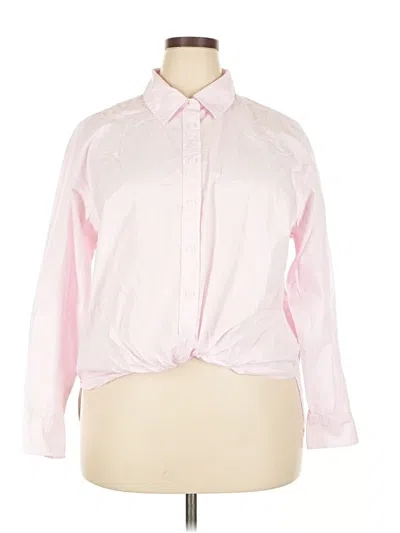 Pre-owned Universal Thread Long Sleeve Button Down Shirt In Pink