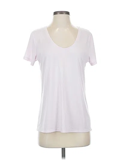 Pre-owned Athleta Short Sleeve T-shirt In White