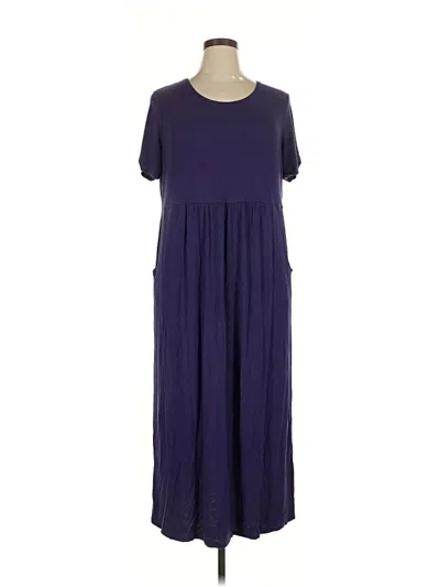 Pre-owned Jjill Casual Dress In Purple