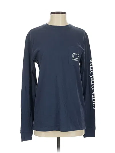 Pre-owned Vineyard Vines Long Sleeve T-shirt In Blue