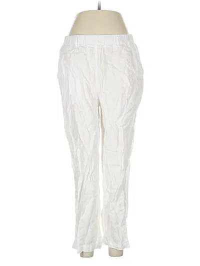 Pre-owned Quince Linen Pants In White