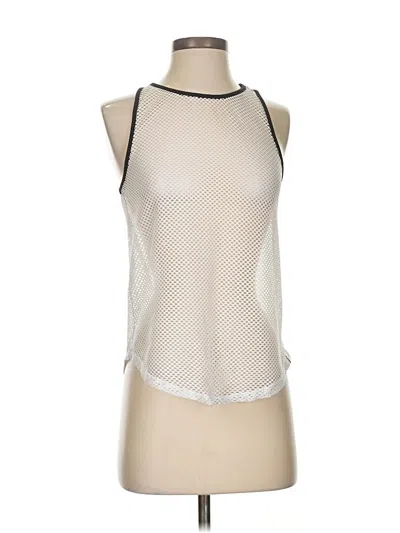 Pre-owned Koral Tank Top Ivory Halter Neckline Tops In White