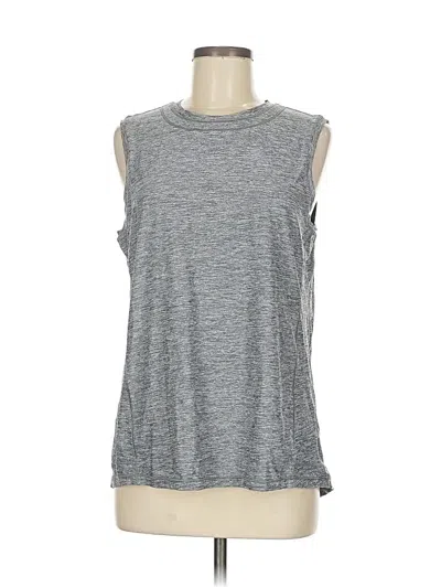 Pre-owned Athleta Sleeveless T-shirt In Gray