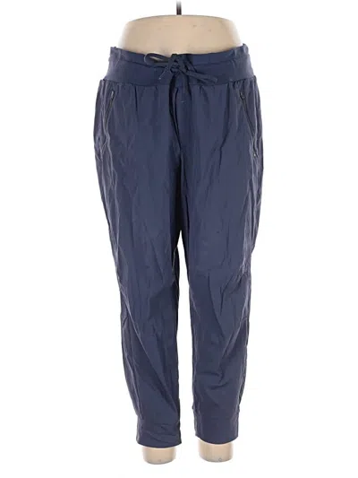 Pre-owned Athleta Track Pants In Blue