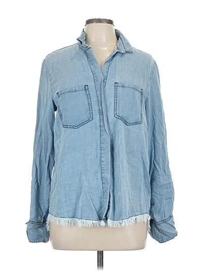 Pre-owned Byer California Long Sleeve Button Down Shirt In Blue