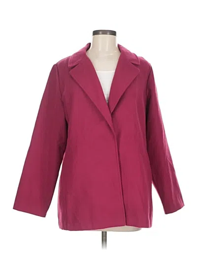 Pre-owned Chico's Blazer Jacket In Pink