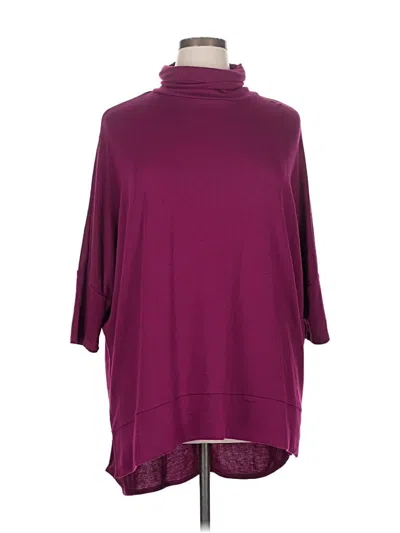 Pre-owned Madison 3/4 Sleeve Top Burgundy Cowl Neck Tops