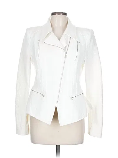 Pre-owned Bcbgmaxazria Jacket In White