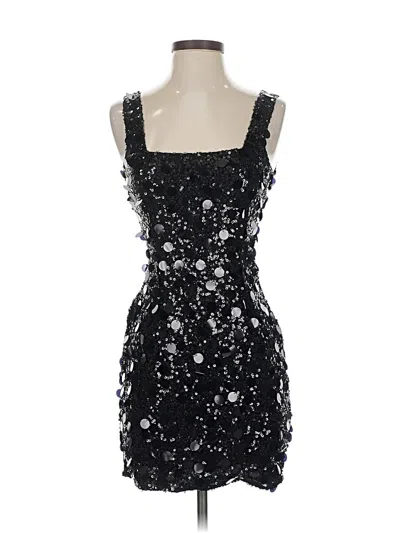 Pre-owned Prettylittlething Cocktail Dress In Black