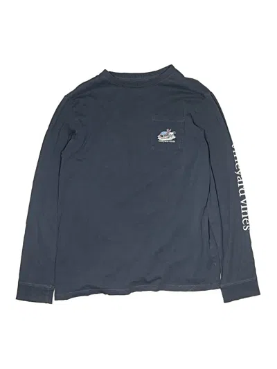 Pre-owned Vineyard Vines Kids' Long Sleeve T-shirt In Blue