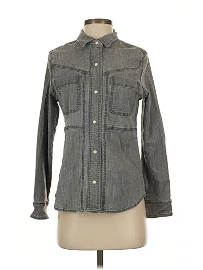 Pre-owned Caterpillar Long Sleeve Button Down Shirt In Gray