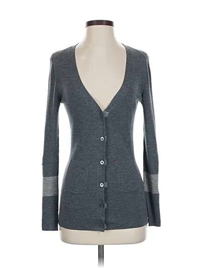 Pre-owned Label+thread Wool Cardigan Sweater In Gray